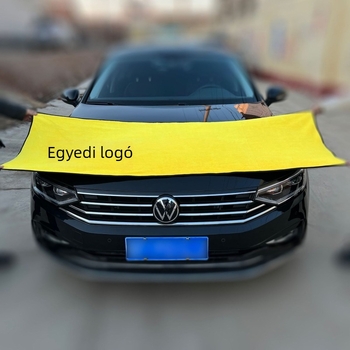 Korall plüss autómosó törölköző, kétoldalas, vastag, nedvszívó, 150D szál, logónyomás elérhető
