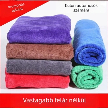 Sűrített mikroszálas autómosó kendő, szálmentes, nedvszívó velúr felülettel, több méretben