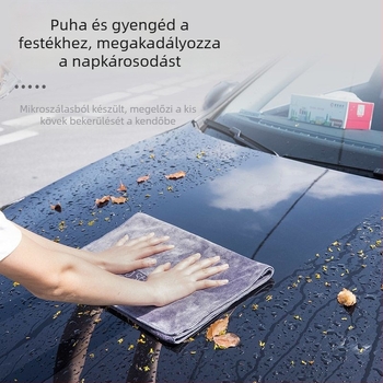 Mikro-szálas autómosó törölköző – multifunkcionális, nedvszívó, 150 g, logónyomtatás elérhető, testreszabható