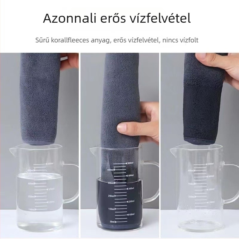 Mikro-szálas autómosó törölköző – multifunkcionális, nedvszívó, 150 g, logónyomtatás elérhető, testreszabható