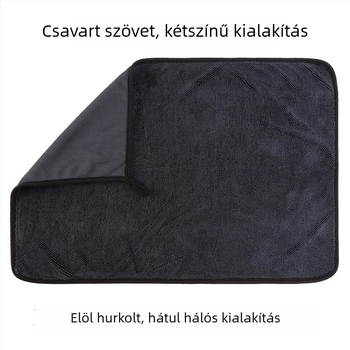 Multifunkcionális autótisztító kendő, twist cloth anyag, 600 g, egyszerű szövés
