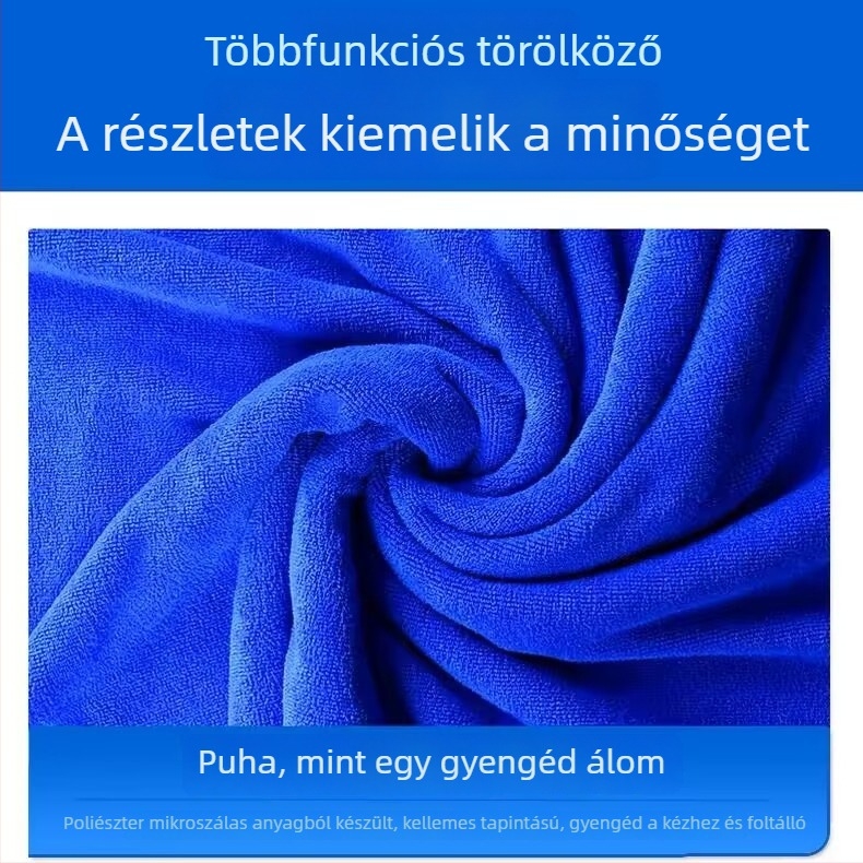 Professzionális, nagy méretű autómosó törölköző finomrost anyagból, kiváló nedvszívó, szöszmentes