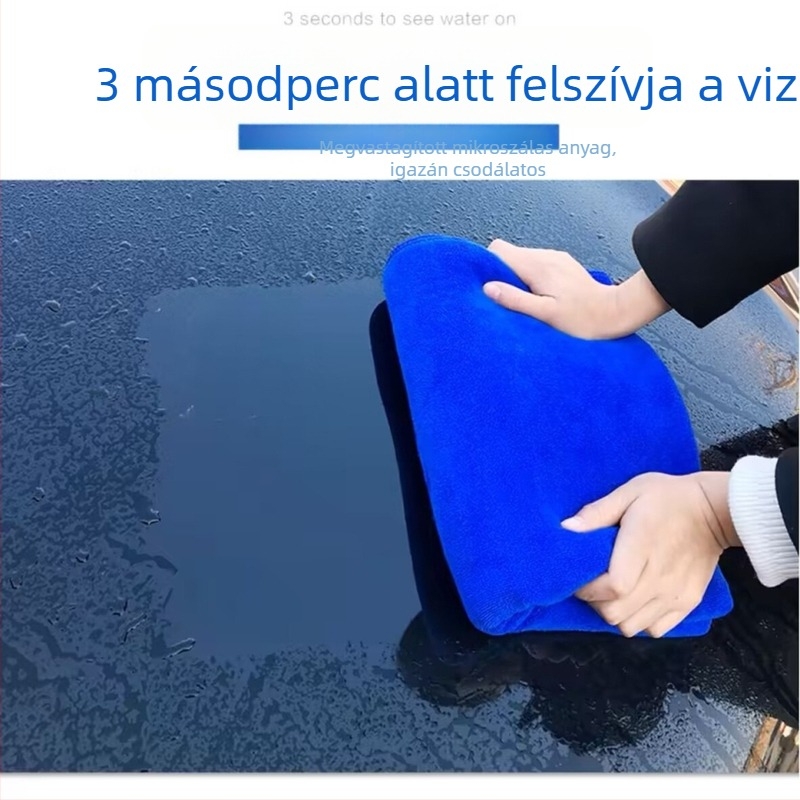 Professzionális, nagy méretű autómosó törölköző finomrost anyagból, kiváló nedvszívó, szöszmentes