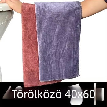 40x60 cm mikroszálas autó törlőkendő – többfunkciós tisztító kendő autóhoz és padlóhoz, kék