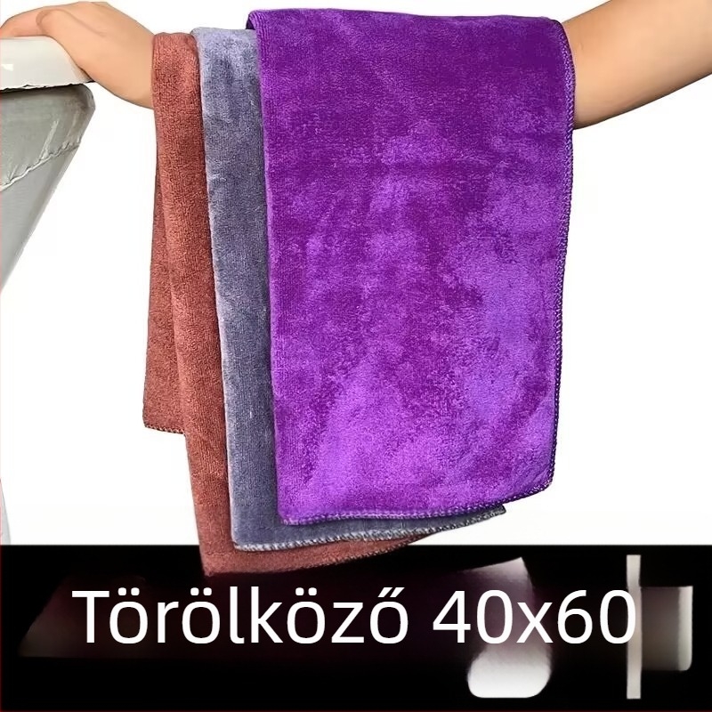 40x60 cm mikroszálas autó törlőkendő – többfunkciós tisztító kendő autóhoz és padlóhoz, kék