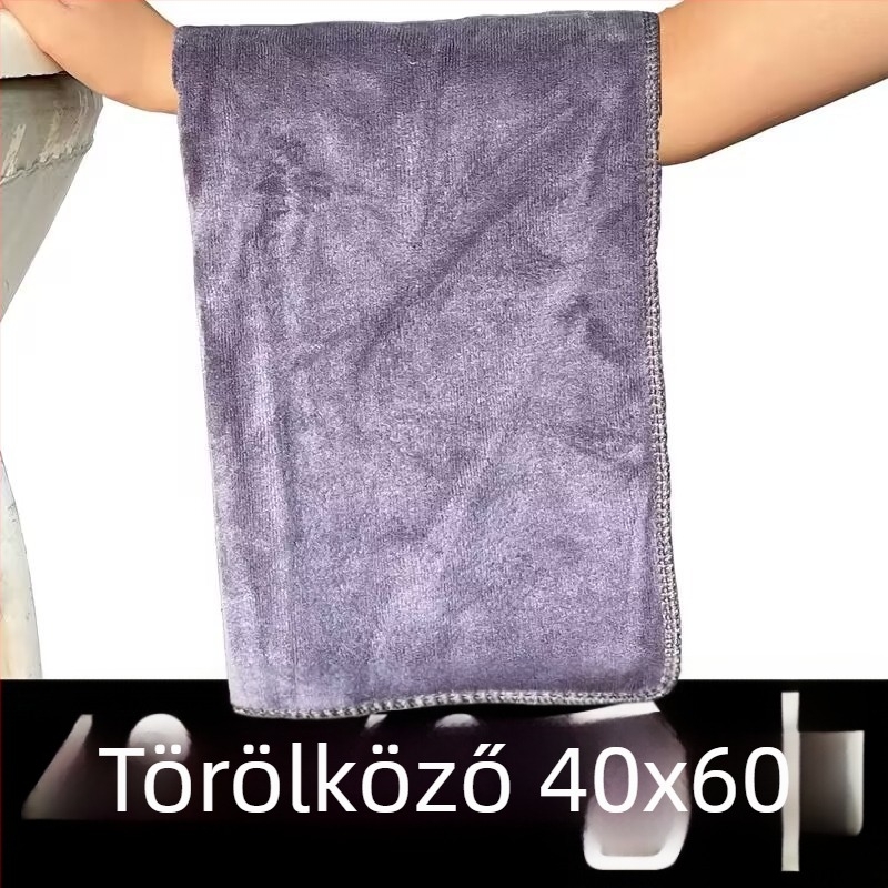 40x60 cm mikroszálas autó törlőkendő – többfunkciós tisztító kendő autóhoz és padlóhoz, kék