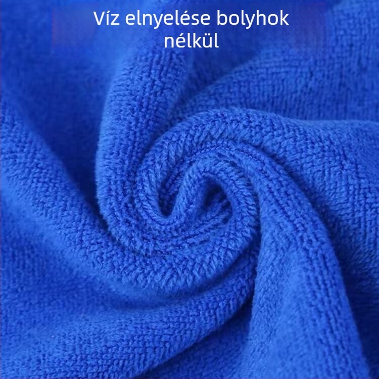 Két méretű mikroszálas autóápoló törlő: nagy, nedvszívó, szöszmentes, vastított kivitel, belső üvegfelületek tisztítására