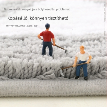 Három darabos flokkolt fürdőszobai szőnyegkészlet, nedvszívó, csúszásmentes, fürdőszoba és hálószoba