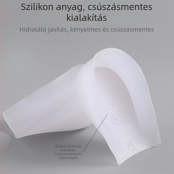 Magasságot növelő szilikon belső talp (lyuk nélküli), sarokpad – uniszex, kompatibil bármilyen cipővel: sportcipő, bőr cipő, szandál, casual és munkacipő