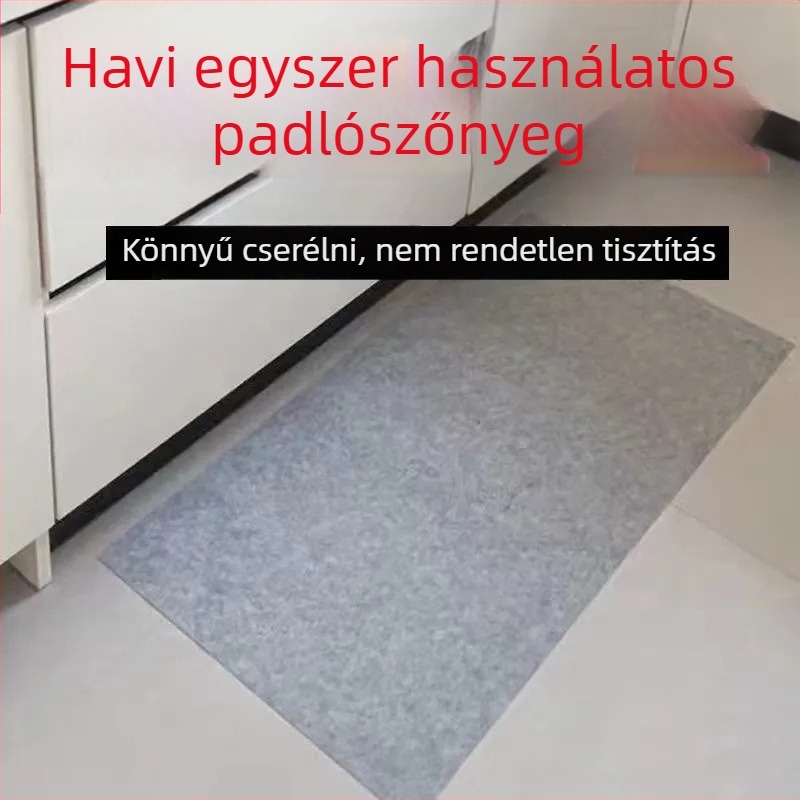 Bejárati és konyhai padlómatrac, nem szövött anyag, bár alakú, porszívóval tisztítható, modern minimalista stílus