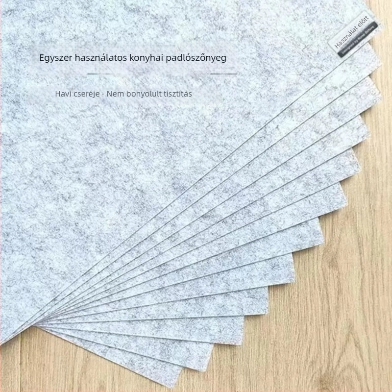 Bejárati és konyhai padlómatrac, nem szövött anyag, bár alakú, porszívóval tisztítható, modern minimalista stílus