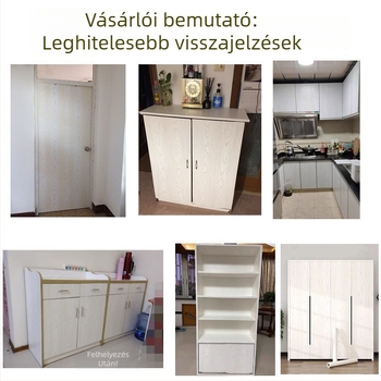 Különösen vastag faburkolat-szerű vinil matricák bútorfelújításhoz, PVC anyag, csíkos mintázat, kínai stílus, nappali