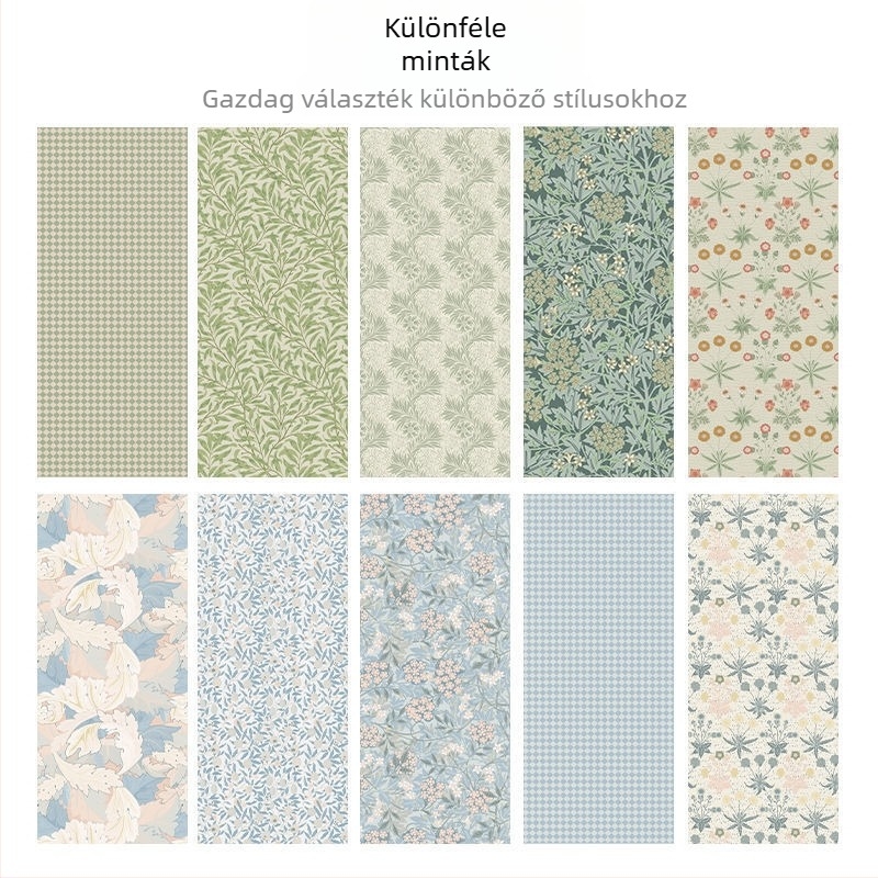 Garderob felújítási matrica üveg gardróbhoz, virágos növény mintázat, PVC anyag, öntapadós, vízálló, nappali