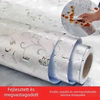 PVC szekrényfalidekor – 2 darab, egyszínű minta, kínai stílusú tükrös faldekor