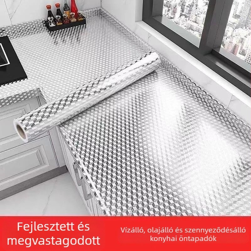 PVC szekrényfalidekor – 2 darab, egyszínű minta, kínai stílusú tükrös faldekor