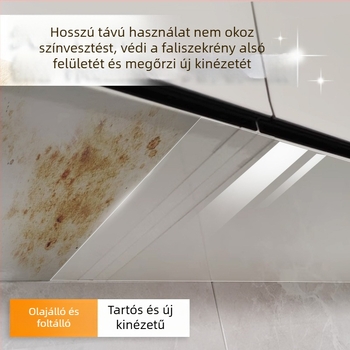 Öntapadó PVC szekrényajtó falmatrica – vízálló és olajálló védőfilm, átlátszó, 1 darab, konyha és szekrénytérre, modern minimalist stílus