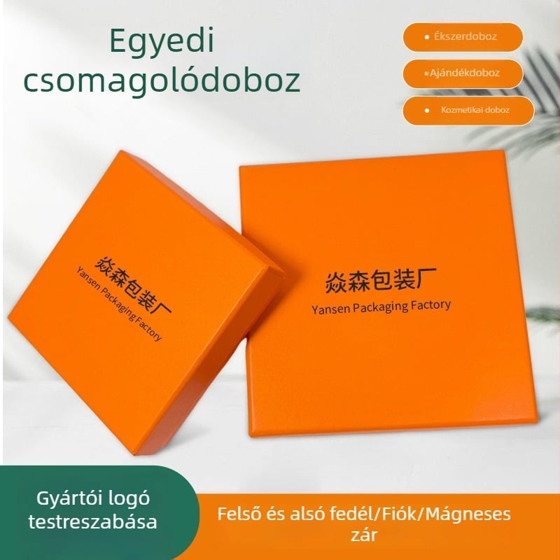 Személyre szabott mágneses ékszer-doboz, fiókos tároló órákhoz és gyűrűkhöz
