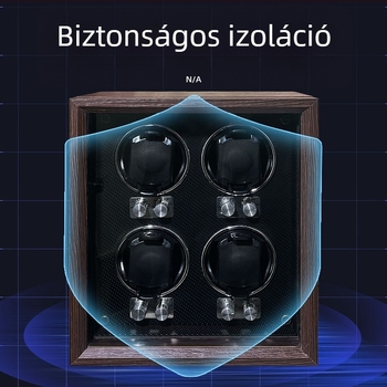 Fa mintázatú automata óratöltő forgó tároló – anti-mágneses, mechanikus órákhoz, Zhenge Electronics ZG-4B