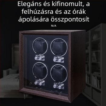 Fa mintázatú automata óratöltő forgó tároló – anti-mágneses, mechanikus órákhoz, Zhenge Electronics ZG-4B