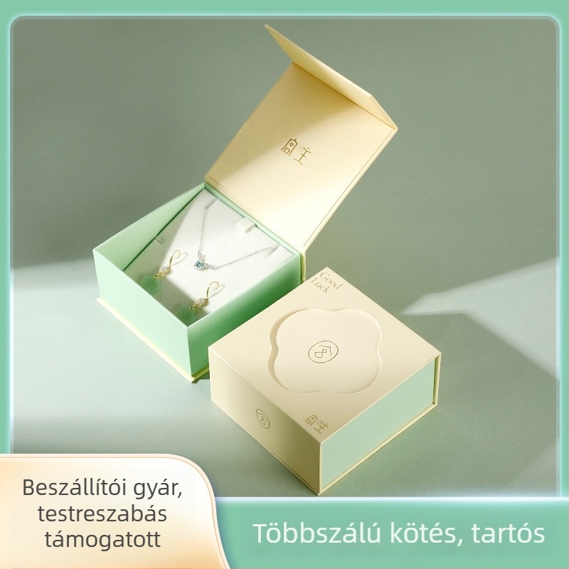 Ékszer csomagoló doboz — testreszabható ajándékdoboz ékszerekhez, termékkód GZ-01, anyag: papír karton, csomagolási típus: doboz, felhasználás: ékszerek csomagolása