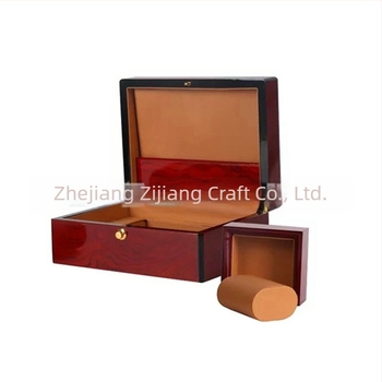 Tömörfa ékszeres doboz piano-lakk felülettel, fülbevaló és gyűrű tároló, kiegészítő csomagolás – ilogpro