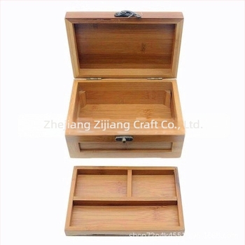 Ilogpro Fából készült ékszerdoboz fülbevalók és gyűrűk számára – ékszer csomagolás