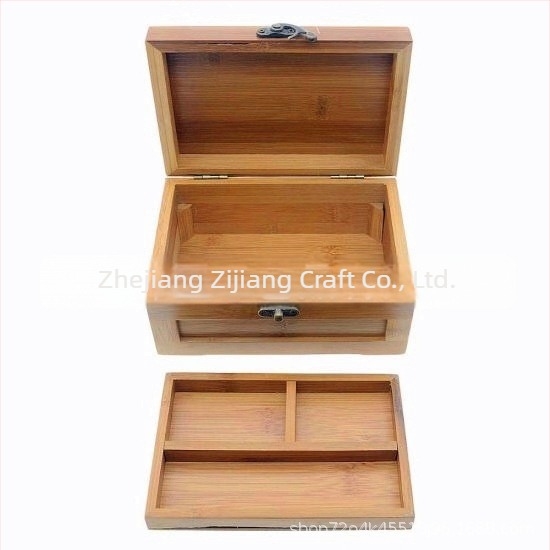 Ilogpro Fából készült ékszerdoboz fülbevalók és gyűrűk számára – ékszer csomagolás