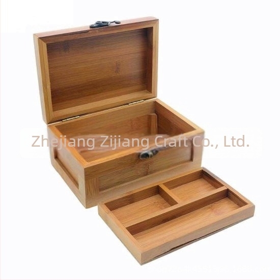Ilogpro Fából készült ékszerdoboz fülbevalók és gyűrűk számára – ékszer csomagolás