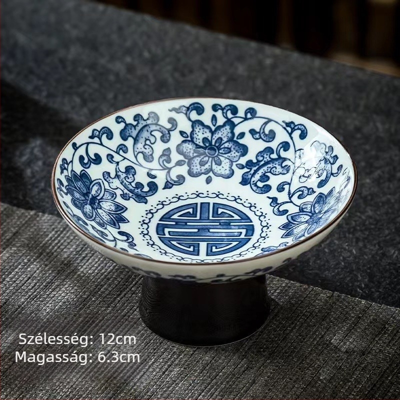 Porcelán gyümölcstál, vintage egyszerű stílus, 2023 szeptemberében bemutatva.