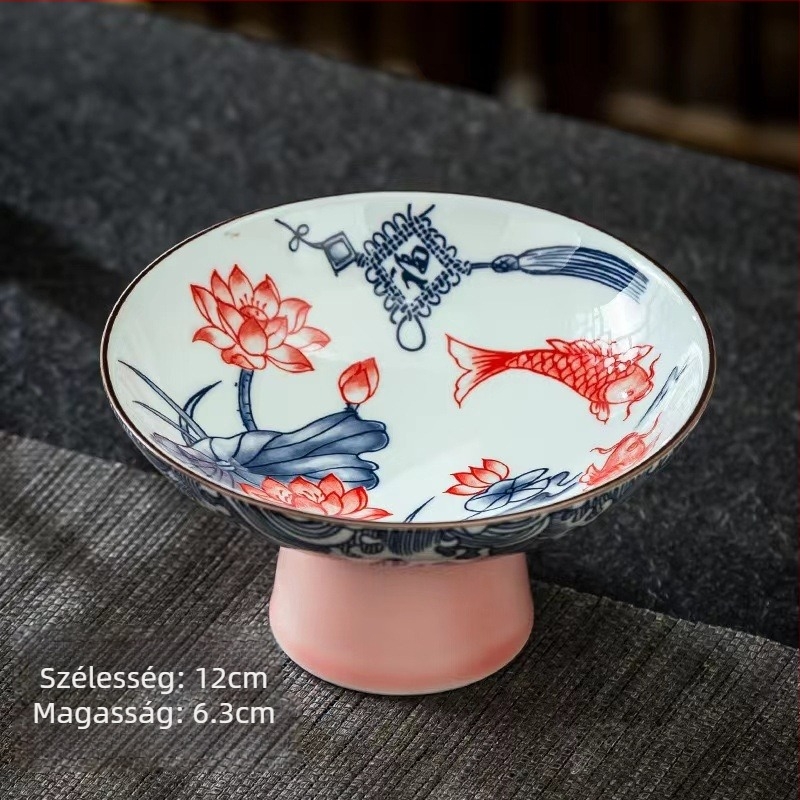 Porcelán gyümölcstál, vintage egyszerű stílus, 2023 szeptemberében bemutatva.