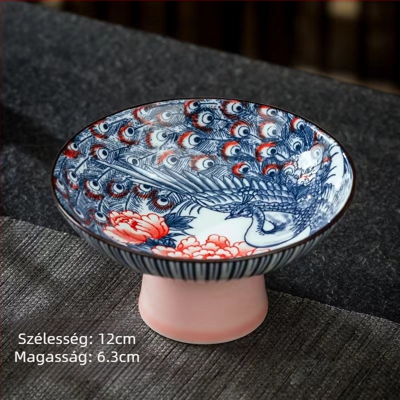 Porcelán gyümölcstál, vintage egyszerű stílus, 2023 szeptemberében bemutatva.