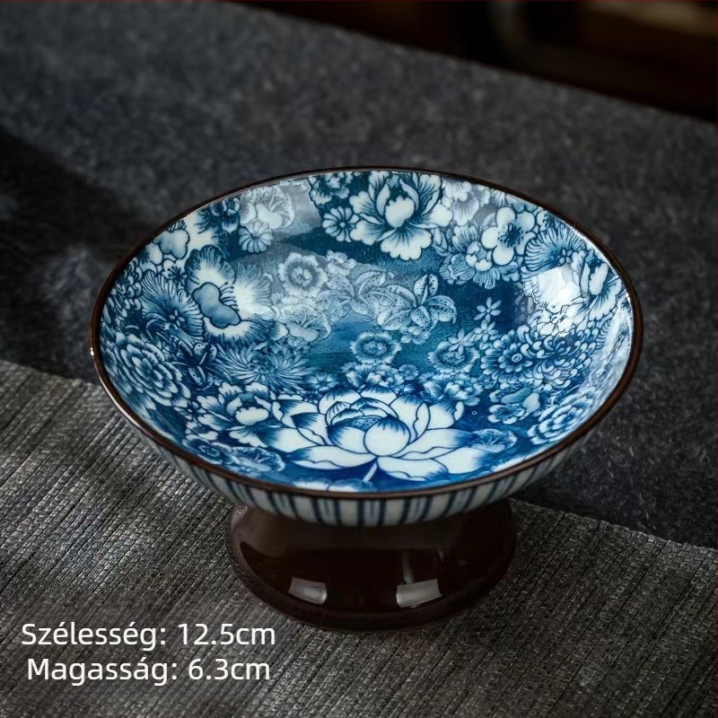 Porcelán gyümölcstál, vintage egyszerű stílus, 2023 szeptemberében bemutatva.