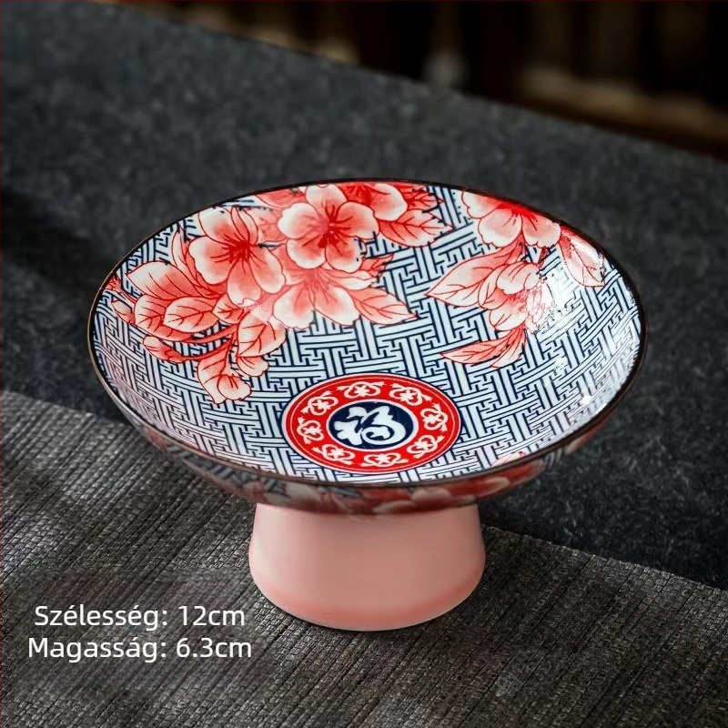 Porcelán gyümölcstál, vintage egyszerű stílus, 2023 szeptemberében bemutatva.