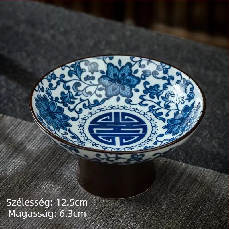 Porcelán gyümölcstál, vintage egyszerű stílus, 2023 szeptemberében bemutatva.