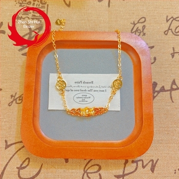 Női Pixiu karkötő aranyozott ötvözetből, réz érme medállal, vintage irodalmi retro stílus