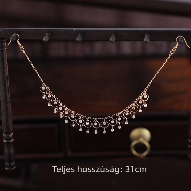 Hajcsat csepp alakú formával, ötvözetből, retro stílus, ideális ajándék a megnyitó ceremóniára