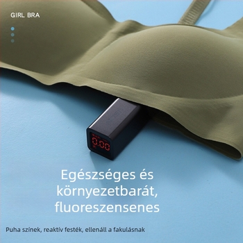 Lányoknak tervezett vezeték nélküli, vékony sportmelltartó a pubertás korosztálynak, varrás nélküli, lélegző