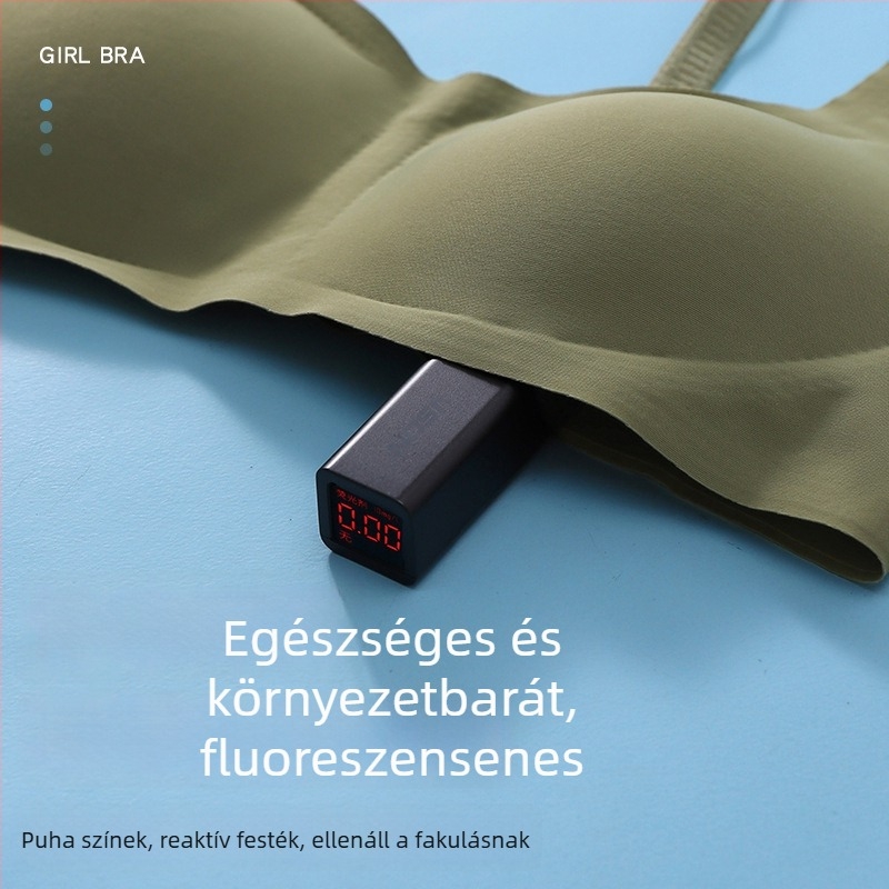 Lányoknak tervezett vezeték nélküli, vékony sportmelltartó a pubertás korosztálynak, varrás nélküli, lélegző