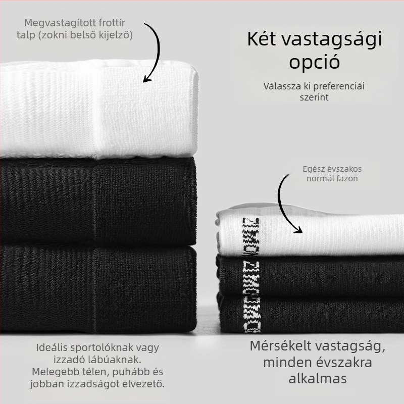 Zimo férfi sport zokni törölköző aljzattal, antibakteriális, 7A, hosszú, kosárlabda és tollaslabda számára, minden évszakra