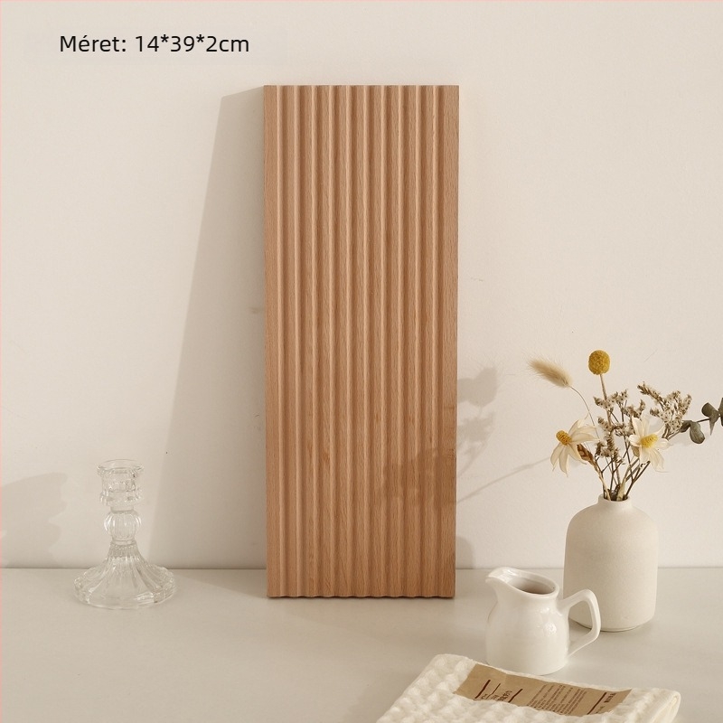 Aszimmetrikus fa alakú tál dekorációs és tárolási célokra, nordic stílus, kézzel rajzolt felület, csíkos mintázat, átmérő 11–13.9 cm.