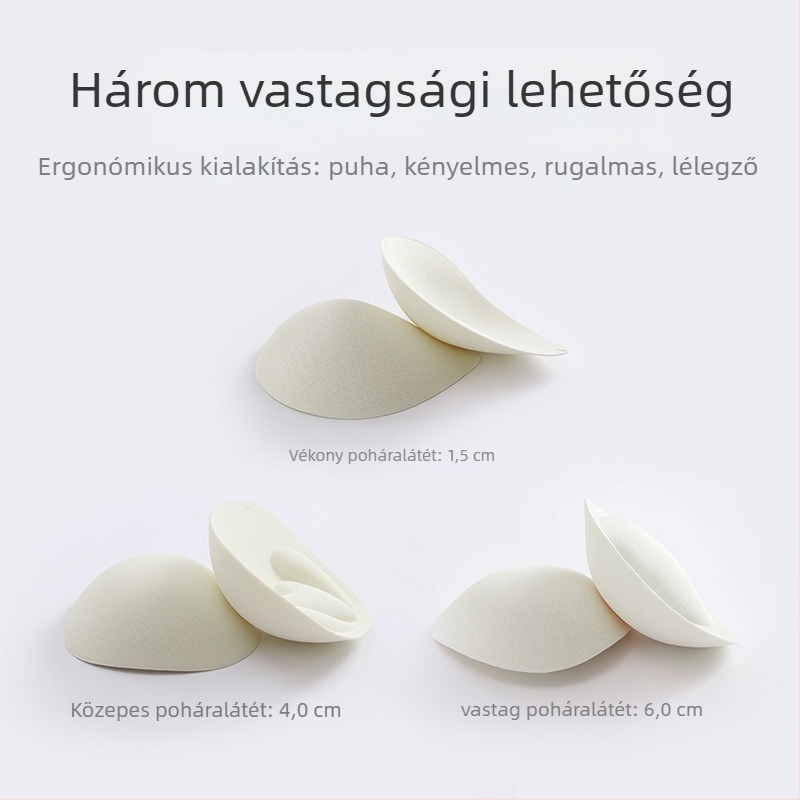 Sportmelltartó betét - extra vastag, hátsó formázás, növeli a kis mellek látszatát - nejlon, Youyiting, 2022 nyári megjelenés