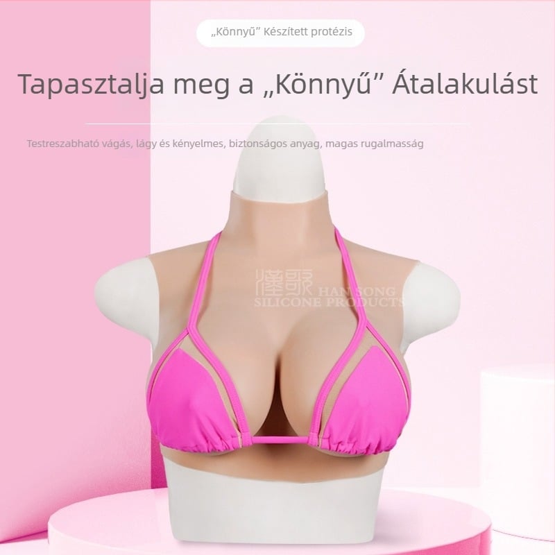 Ultra vékony szilikon mellprotézis posztoperatív viselésre, cross-dressinghez