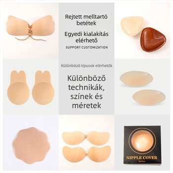 Szilikon háromszög mellbetét – öntapadós, láthatatlan, beillesztő párna a diszkrét növeléshez