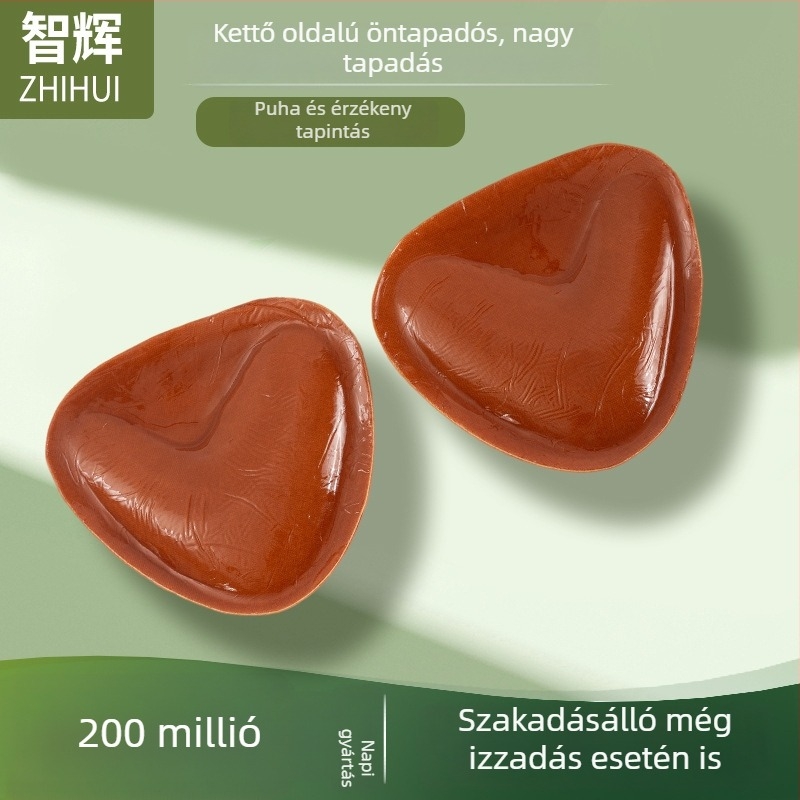 Szilikon háromszög mellbetét – öntapadós, láthatatlan, beillesztő párna a diszkrét növeléshez