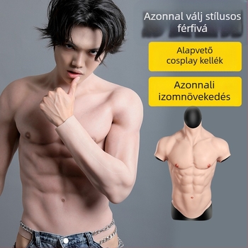 Szilikonból készült cosplay izomruha mellkas párnával, vastagított dizájn