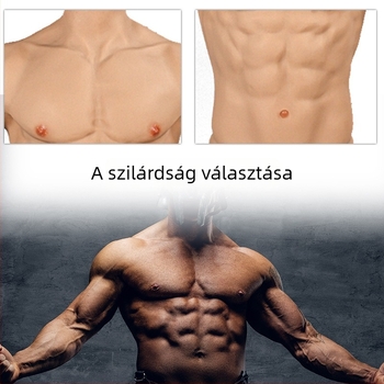 Szilikonból készült cosplay izomruha mellkas párnával, vastagított dizájn