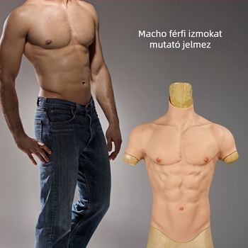 Szilikonból készült cosplay izomruha mellkas párnával, vastagított dizájn