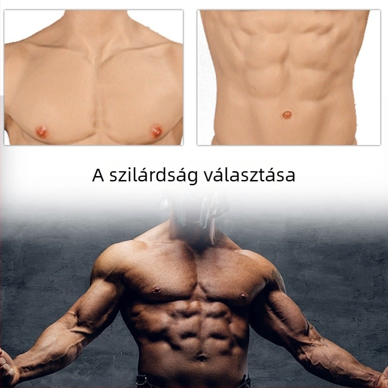 Szilikonból készült cosplay izomruha mellkas párnával, vastagított dizájn