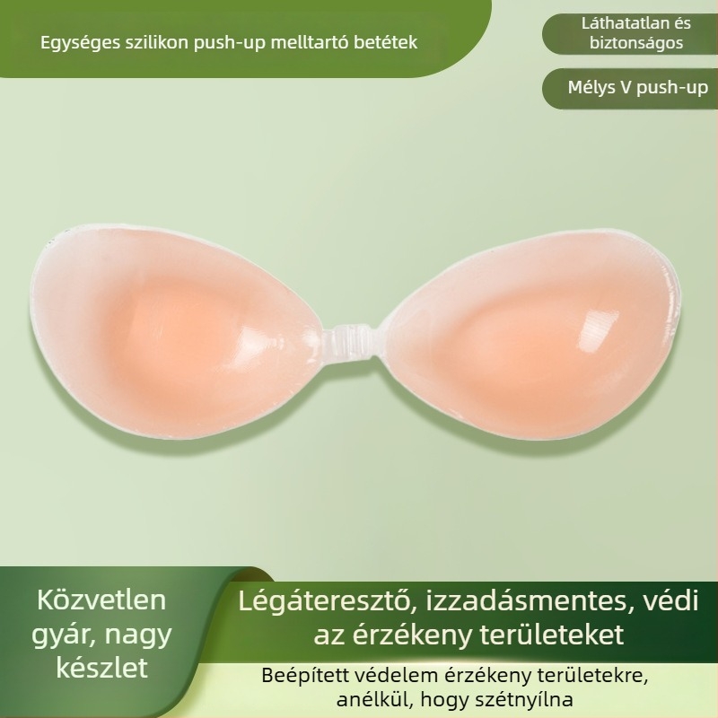 Női szilikon melltapasz – láthatatlan, push-up, varrásmentes, vastagított kivitel, szexi stílus