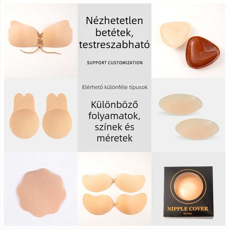 Női szilikon melltapasz – láthatatlan, push-up, varrásmentes, vastagított kivitel, szexi stílus
